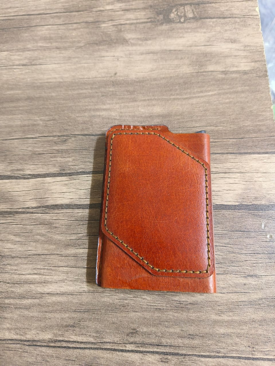 Card holder leather handmade + NFC embedded + Rfid blocker + Proximity chip for access control and elevators
