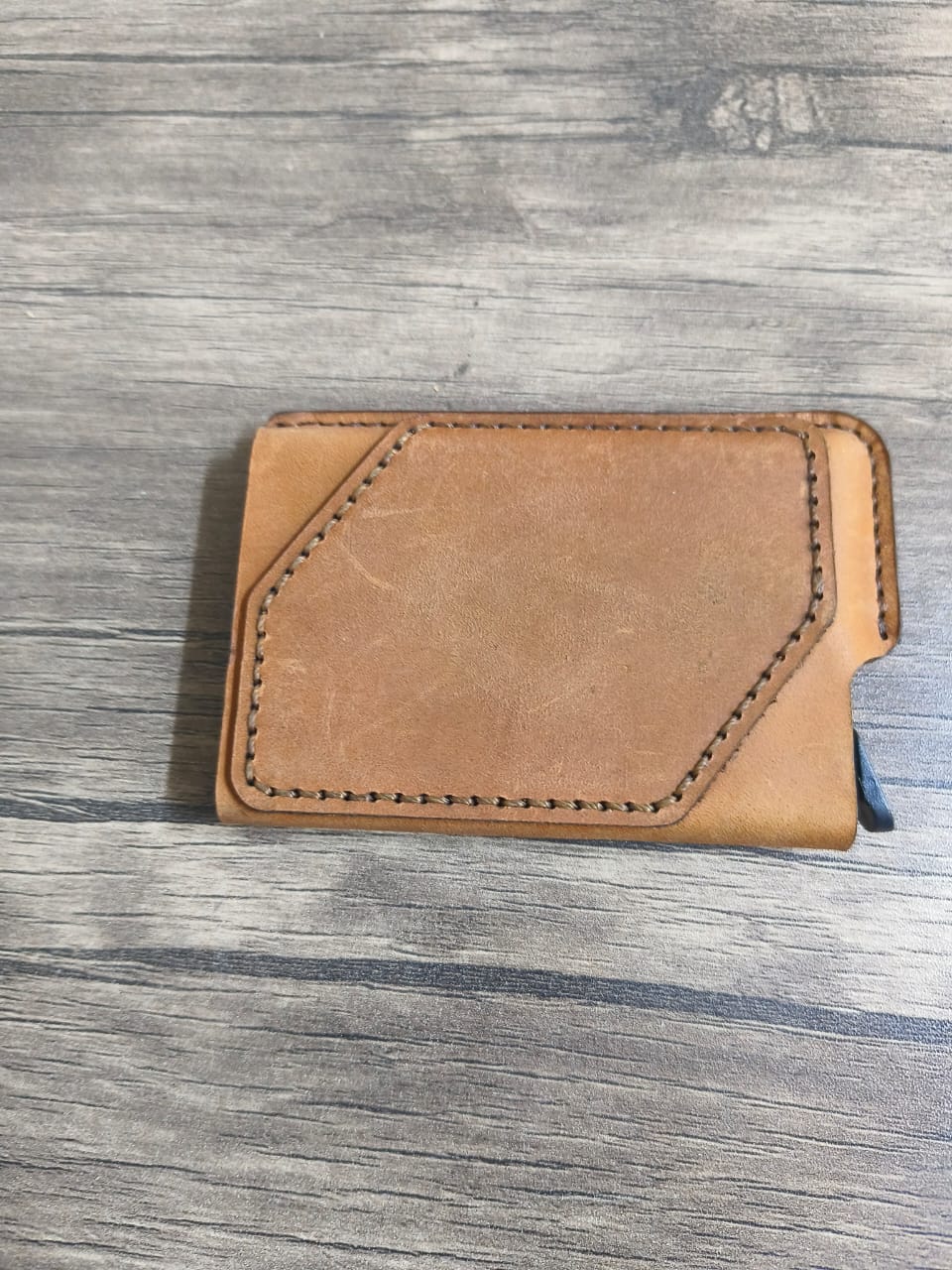 Card holder leather handmade + NFC embedded + Rfid blocker + Proximity chip for access control and elevators