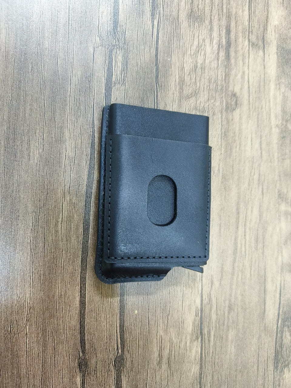 Card holder leather handmade + NFC embedded + Rfid blocker + Proximity chip for access control and elevators