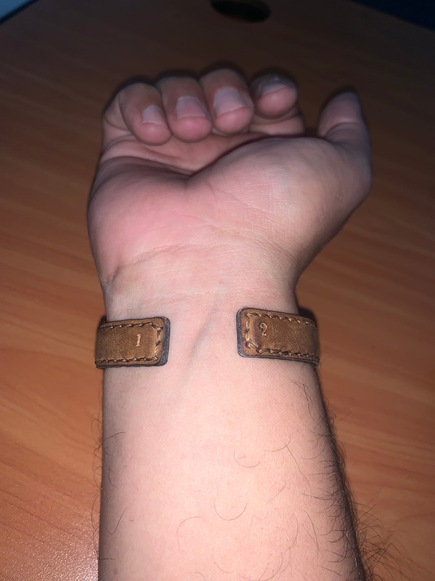 NFC Egypt Wristband Metal Bracelet Leather coated- 13.56 MHZ