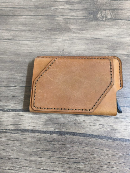 Card holder leather handmade + NFC embedded + Rfid blocker